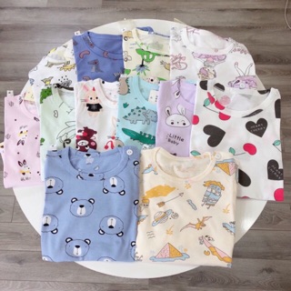 Combo 3 bộ cộc tay cotton hoạ tiết quảng châu
