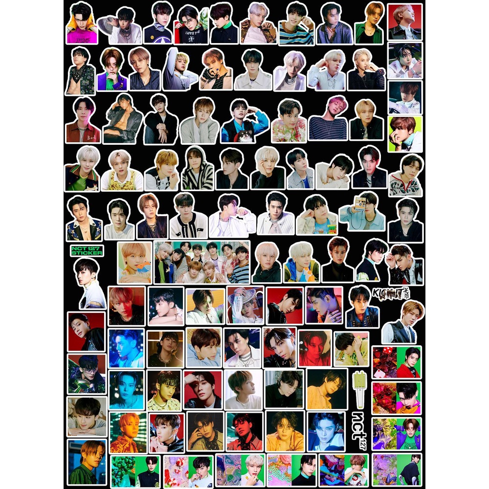 Bộ 2021 Nhãn Dán Trang Trí Sổ Tay/Nhật Ký Hình Kpop BTS BLACKPINK ENHYPEN NCT TREASURE