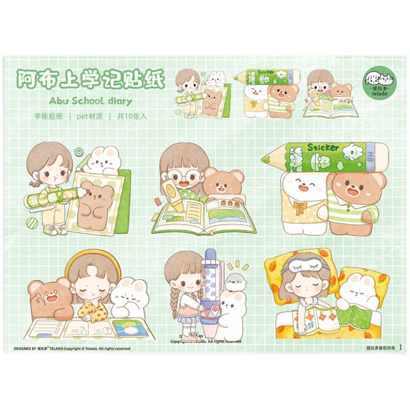 Hình dán stickers bằng PET chống thấm nước dùng trang trí điện thoại
