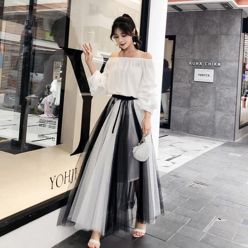 Chân Váy Dài Lưng Cao Phong Cách Hàn Quốc Thời Trang Mùa Hè Mới Cho Nữ