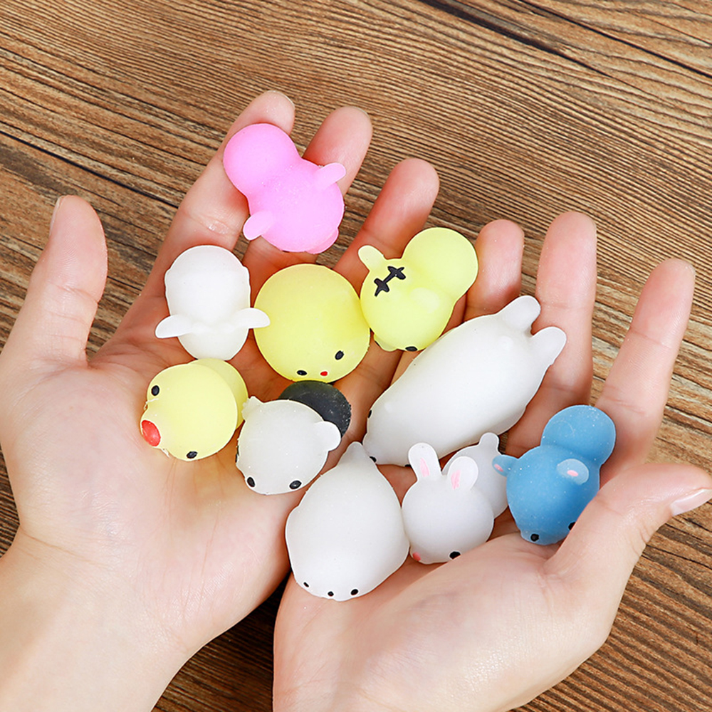 Bộ 10 món đồ chơi nắn bóp xả stress hình thú vật dễ thương