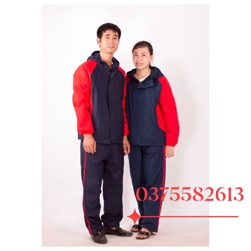 Áo mưa nam nữ 2 lớp chống thấm tuyệt đối V1