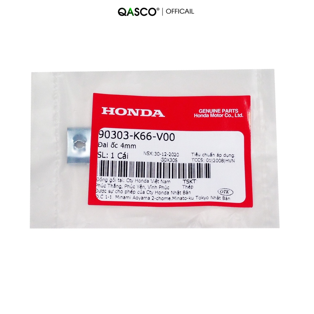 Đai ốc HONDA 4mm (90303K66V00)