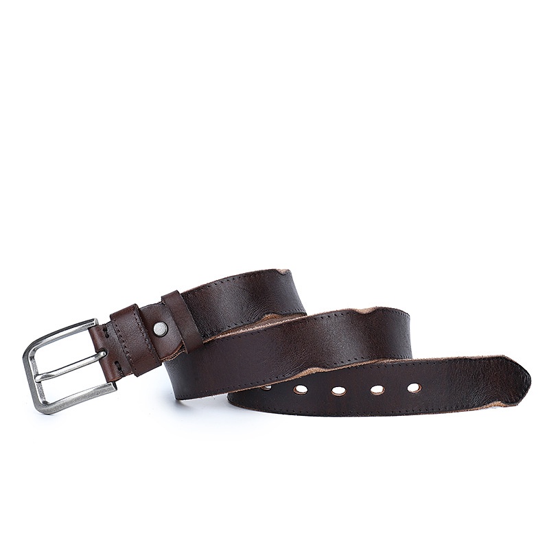 Thắt lưng da thật 100% kiểu dáng Vintage thời trang cho nam