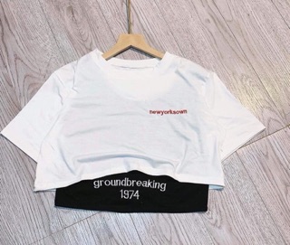 Set áo croptop kèm bra