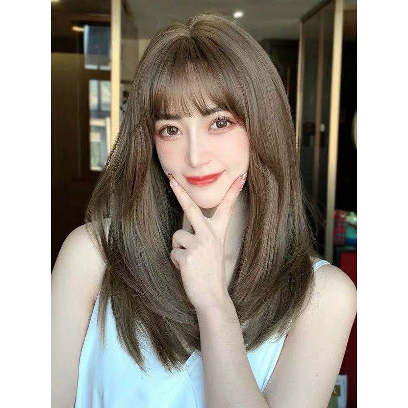 Tóc giả nguyên đầu ❤️ FREE SHIP ❤️ Nguyên đầu cúp sole tự nhiên