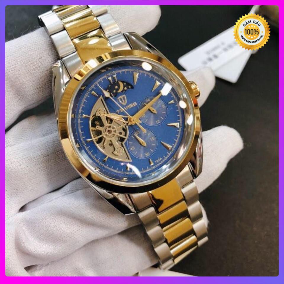 [Hàng xịn] Đồng hồ nam tevise chính hãng automatic 795A dây thép nguyên khối (tặng kèm hộp , phụ kiện thâu dây) | BigBuy360 - bigbuy360.vn