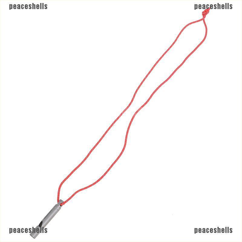 1 Còi Thổi Bằng Titan Siêu Nhẹ Kèm Dây Di Động Tiện Dụng Mang Theo Cắm Trại