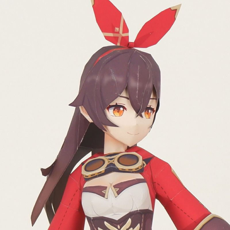 Mô hình giấy anime girl Anime Game  Amber