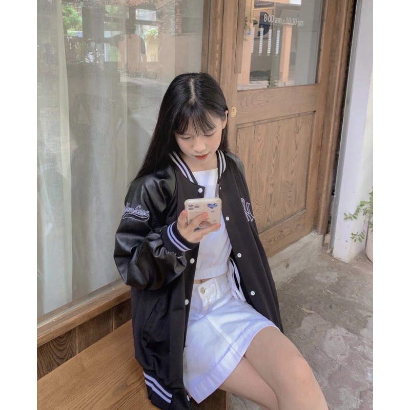 🌿 ÁO KHOÁC BOOMBER DA 🌿 ÁO KHOÁC UNISEX 🌿 | BigBuy360 - bigbuy360.vn