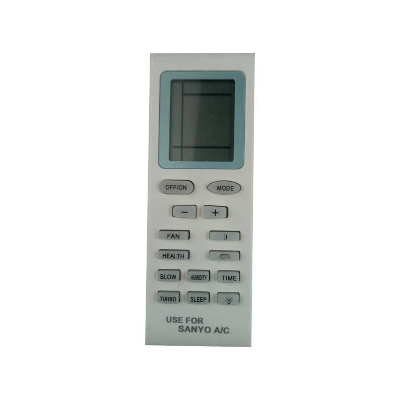 Điều Khiển Remote Máy Lạnh SANYO Mẫu 1 (Trắng Ngắn) Giá Rẻ