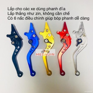 Tay phanh đĩa (tay phanh dầu) / thắng trước xe máy Wave / Future / Jupiter / Sirius - Thép đúc Cnc cao cấp