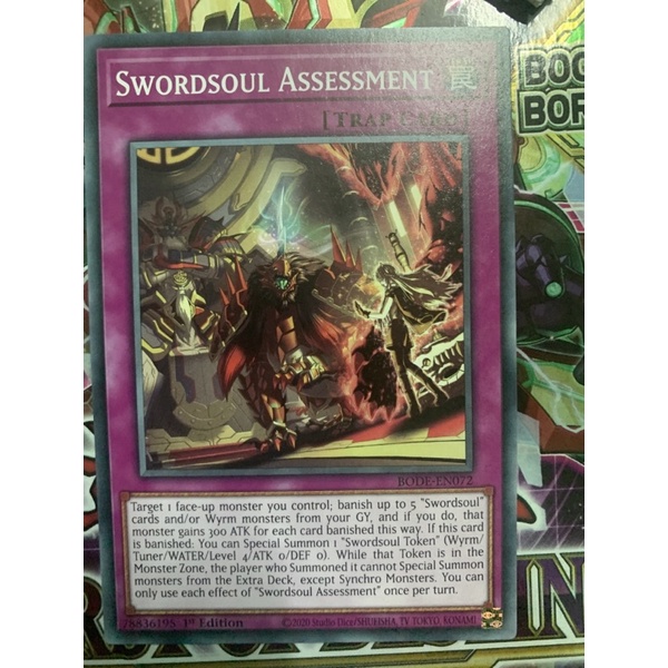 bài yugioh: swordsoul assessment