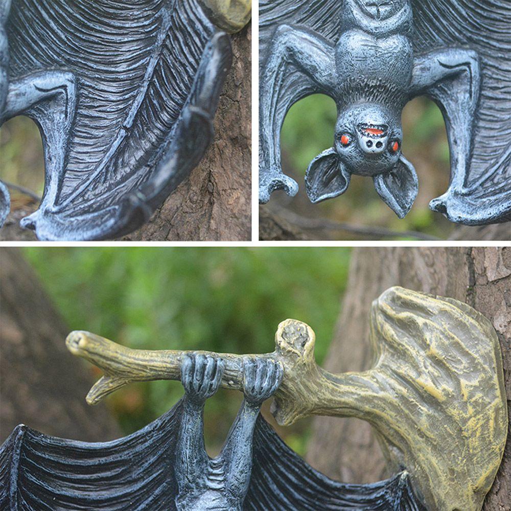 LAKAMIER Phụ Kiện Treo Trang Trí Vườn Hình Dơi Hoạt Hình Bằng Nhựa Resin