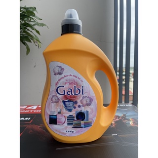 Nước giặt xả quần áo 2 in 1 Gabi cao cấp thơm lâu, sạch sâu - Dung tích 3.6L