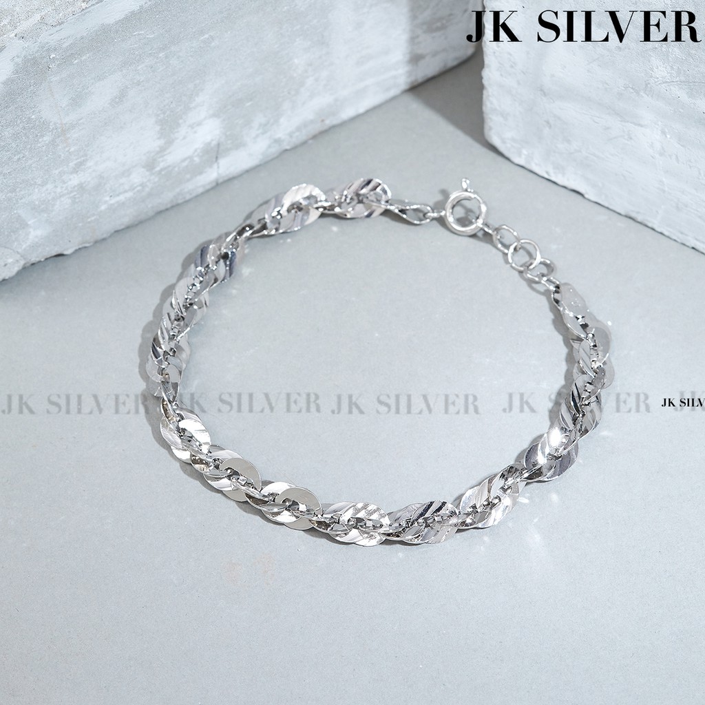 Lắc tay nữ dập máy cao cấp mạ vàng thật 18K JK Silver | BigBuy360 - bigbuy360.vn