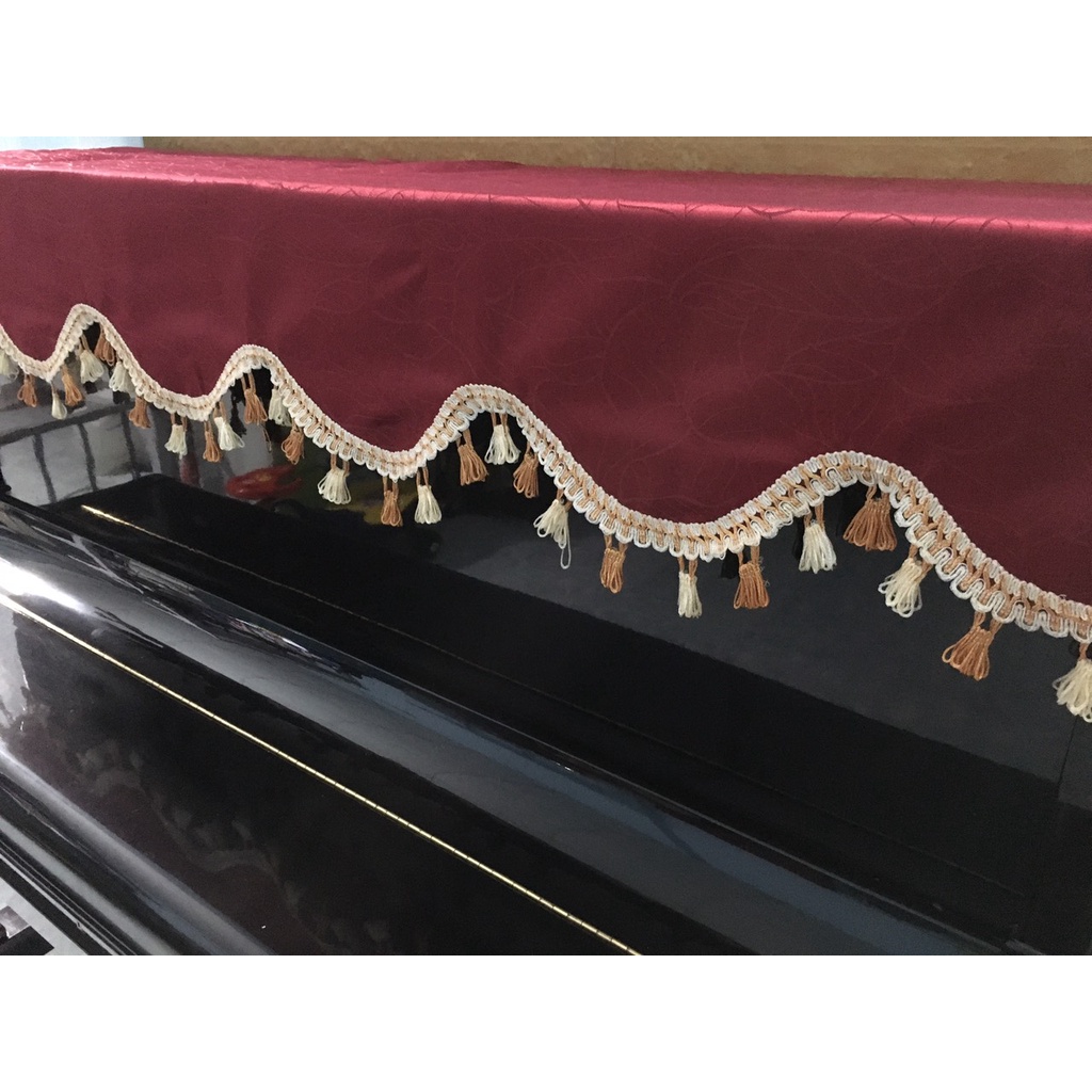KHĂN PHỦ ĐÀN PIANO UPRIGHT GẤM HỌA TIẾT - WL085