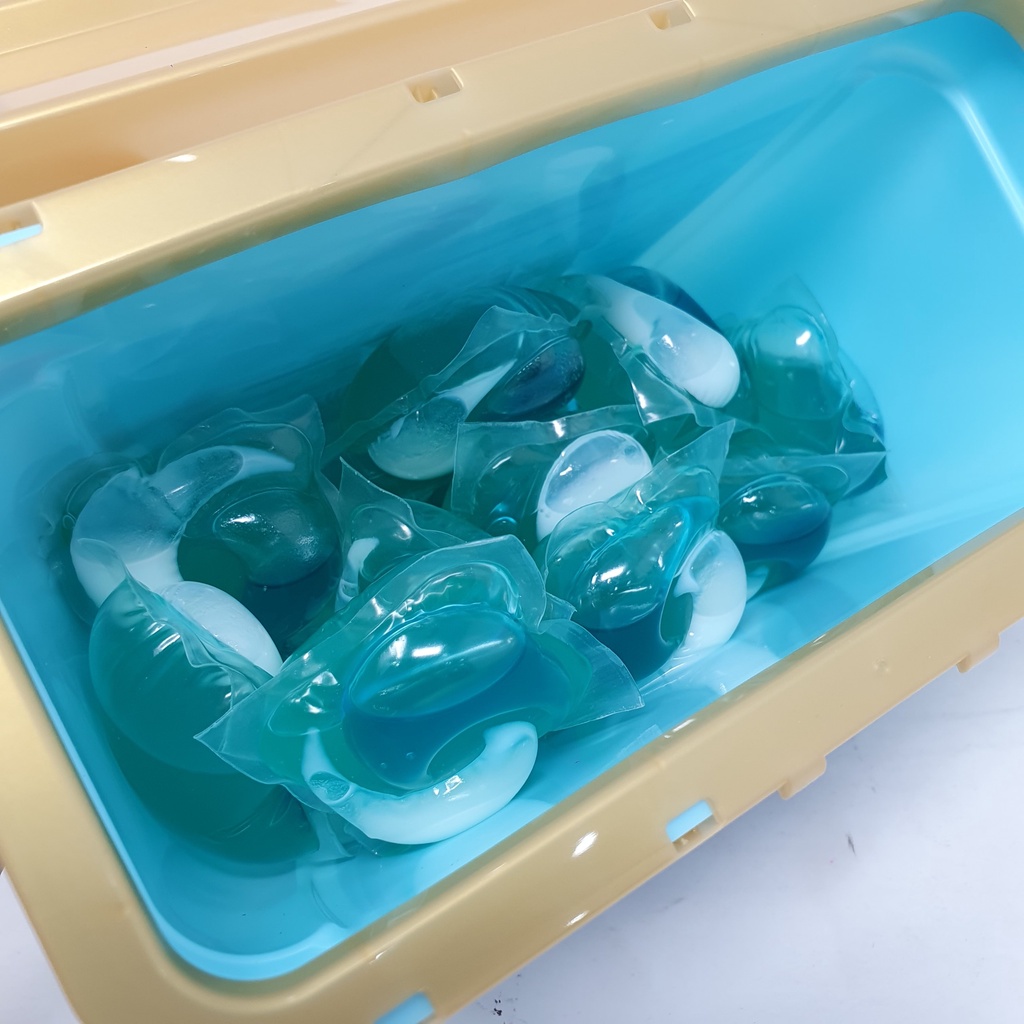 Viên Giặt Xả Ariel GELBALL 3D Nội Địa Nhật Bản Hộp Hồng, Xanh 17 viên kireya