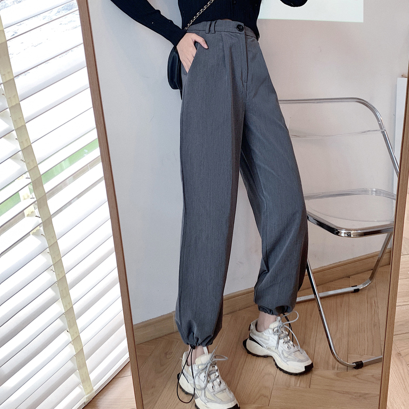 Quần dài SUXI cạp cao ống suông thời trang cho nữ