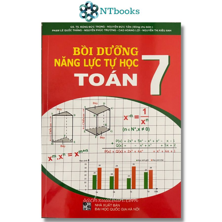 Sách Bồi Dưỡng Năng Lực Tự Học Toán Lớp 7 + 500 Bài Toán Cơ Bản Và Nâng Cao Lớp 7