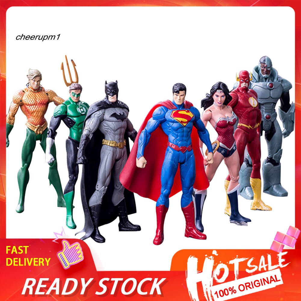 Set 7 Mô Hình Đồ Chơi Nhân Vật Batman Mini Trong Phim Justice League