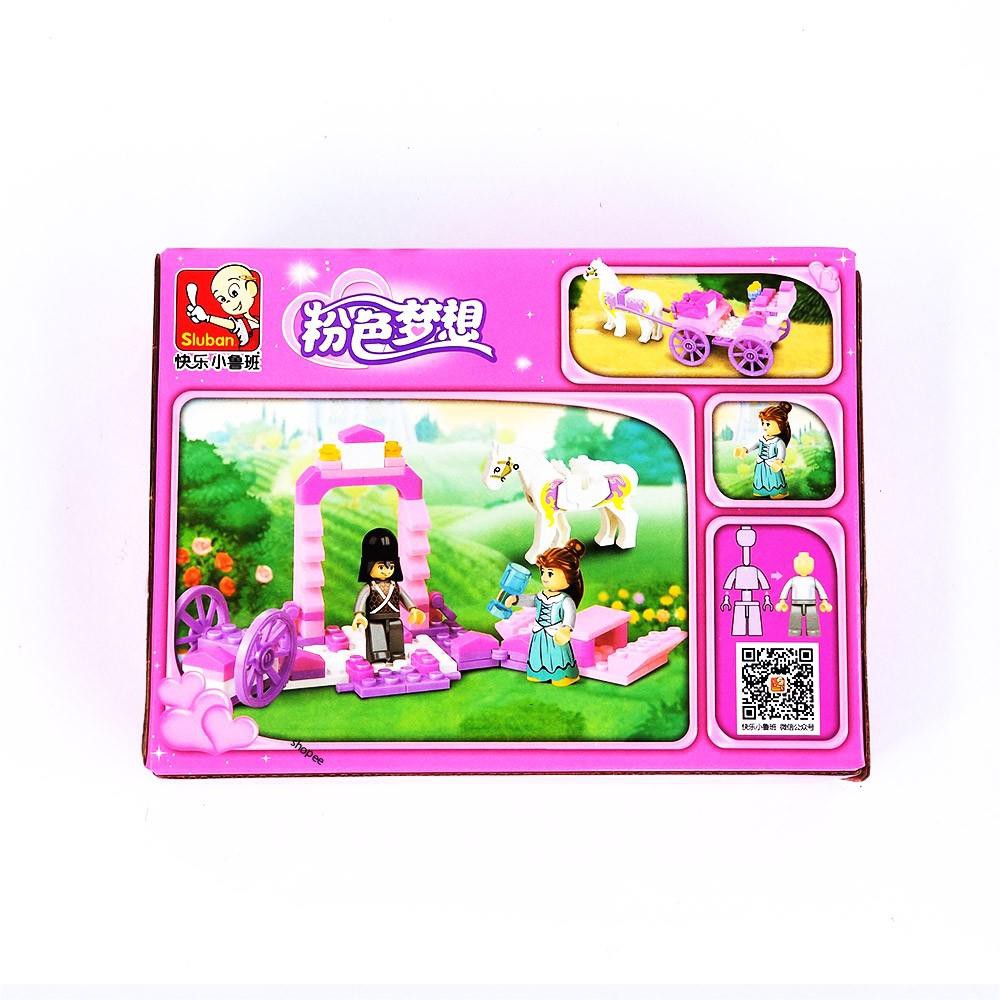 [Lego giá rẻ ]  Xếp hình lego con gái ⚡ Ảnh thật⚡ lego xếp hình xe ngựa của công chúa  B0239 gồm 99 pcs