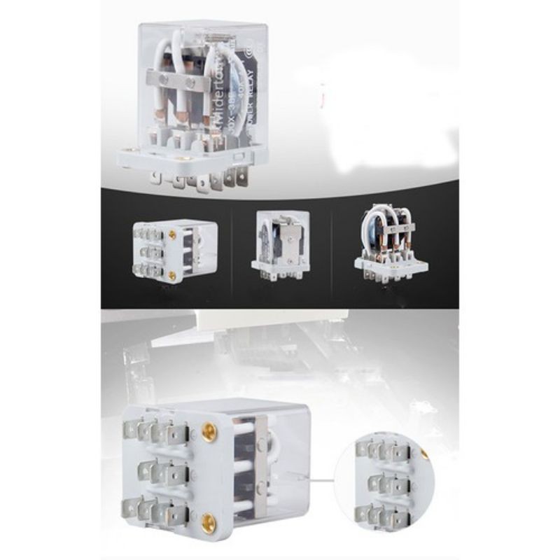Relay, Role trung gian 11 chân 40A 12V 24V 220V JQX-38F