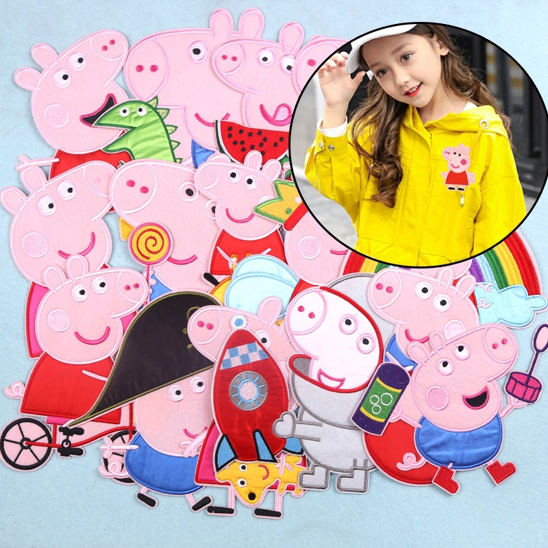 Set 3 Miếng Vá Quần Áo Hình Heo Peppa Dễ Thương