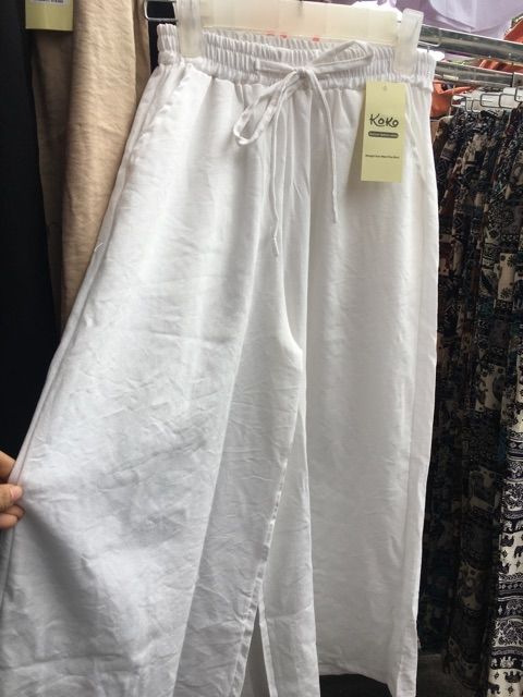 Quần dài đũi lụa ống rộng | BigBuy360 - bigbuy360.vn