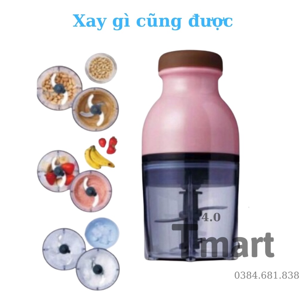 {Tặng 1 Buộc Tóc} Máy Xay Sinh Tố, Xay Đá, Xay Thịt Đa Năng Cao Cấp Osaka Mẫu Mới 2021 - Tmart4.0