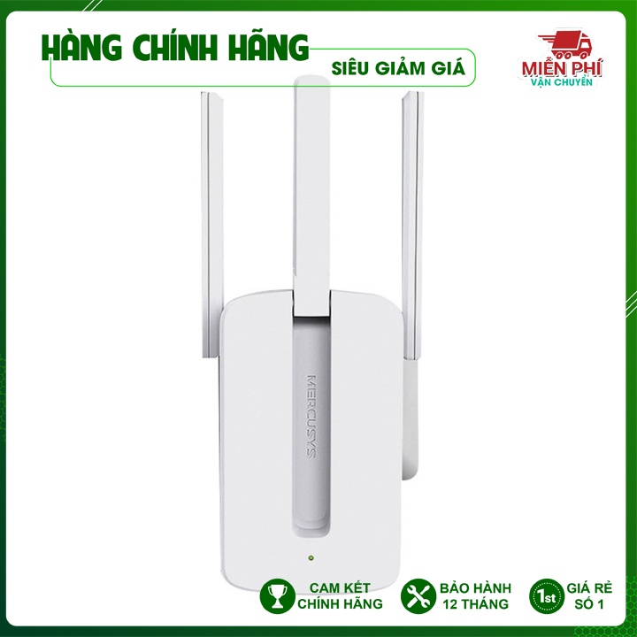 Cục kích sóng wifi Mercusys MW310re 300Mbps 3 Râu Cực Mạnh - BH 24 tháng | Kích wifi Mercusys MW310re 3 Ăng Ten