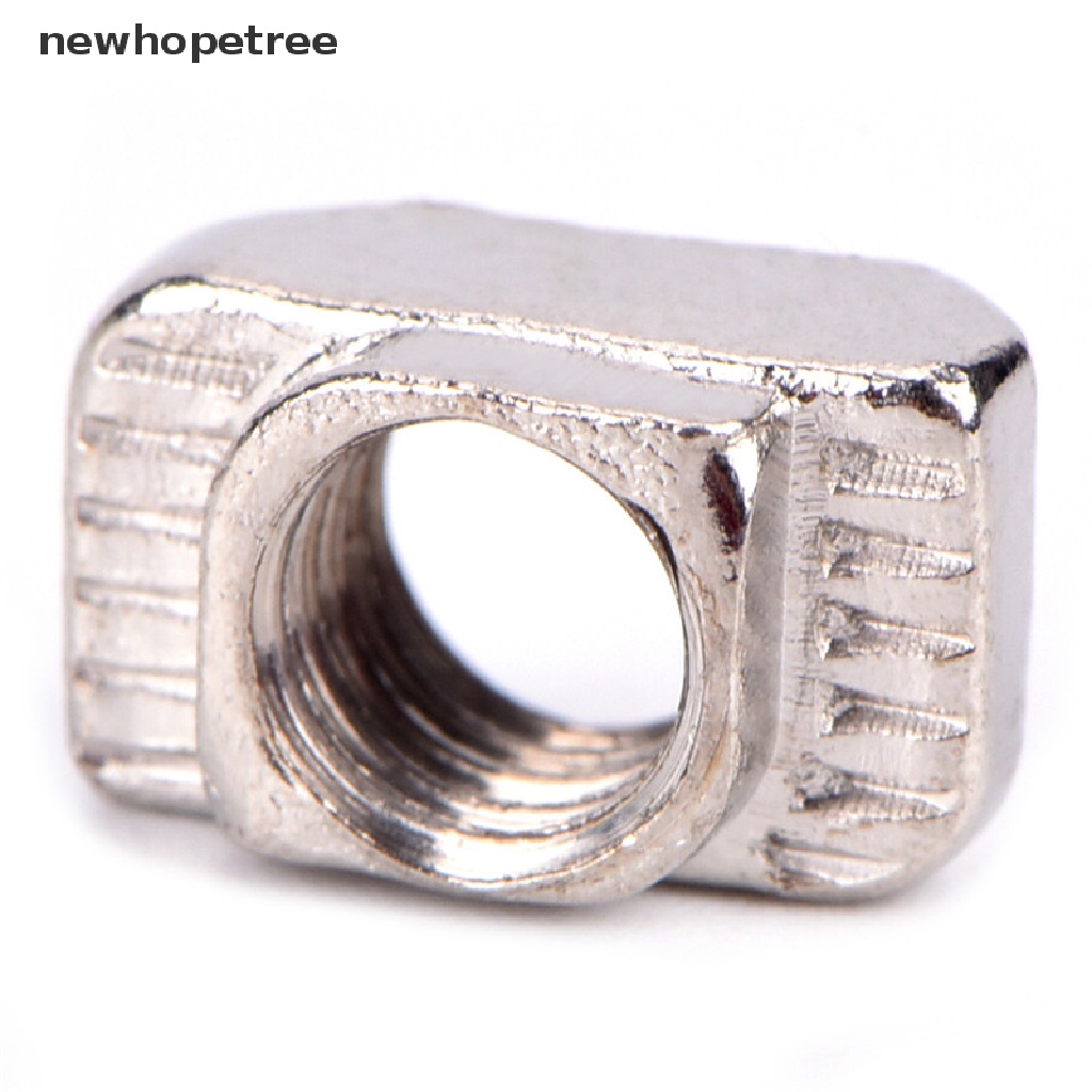 newhopetree 50PCS European T-slot Aluminum Carbon Steel Drop In T-Nut M3 M4 M5 Thread OIK
