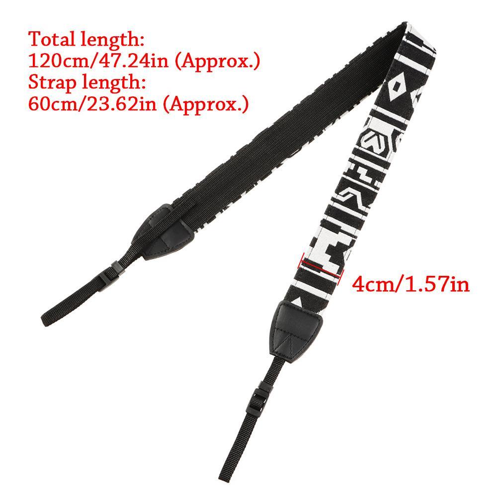 BTLIMER Dây Đeo Máy Ảnh Bằng Da PU Phong Cách Dân Tộc Retro DSL / DSLR