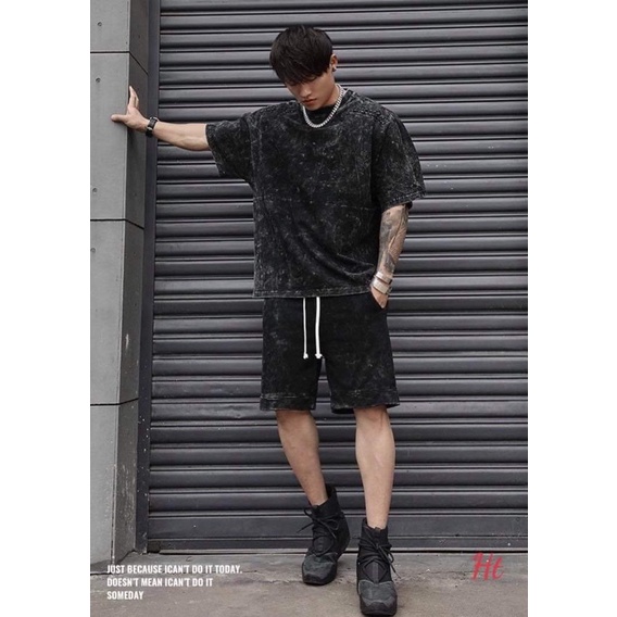 Bộ loang đen trơn quần có dây H2