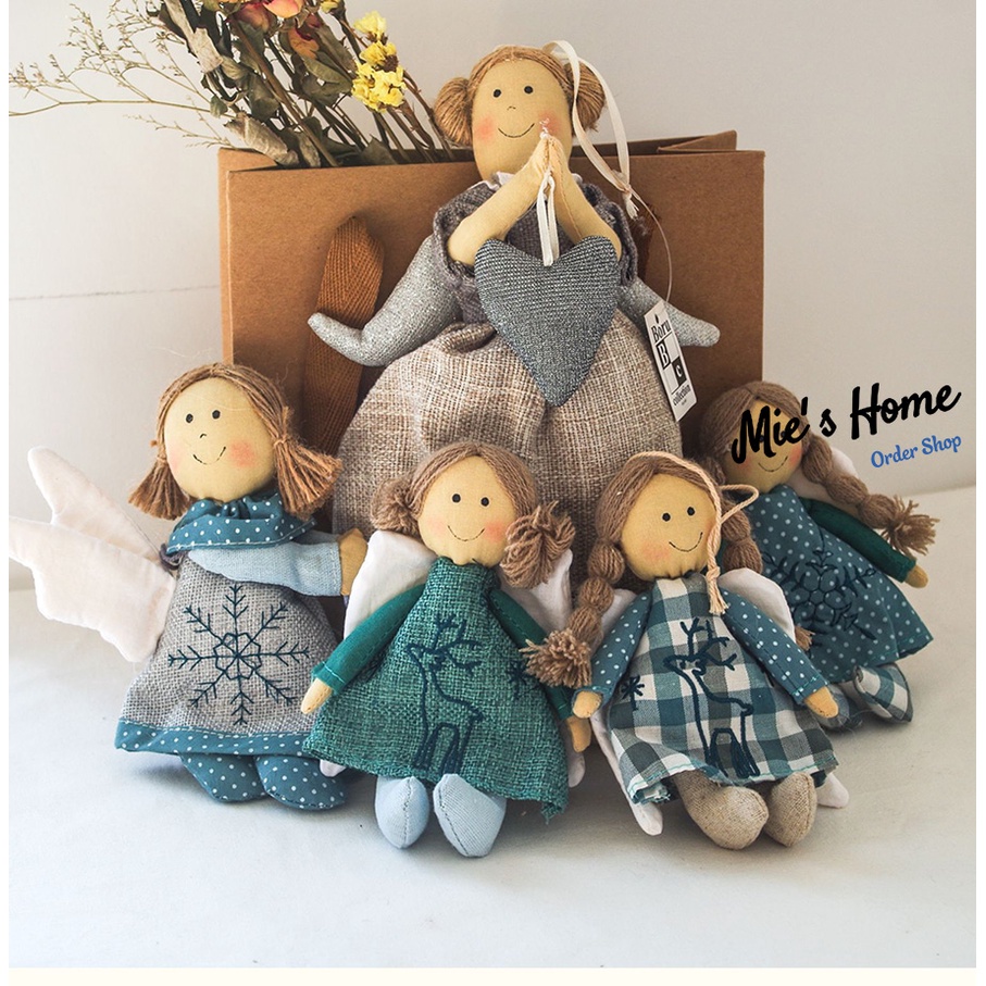 Bộ Kit tự thêu DIY búp bê Happy - thú nhồi bông tự làm, búp bê hộ mệnh - Handmade MIE Shop