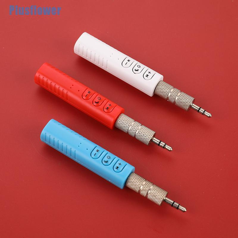 (Plus Flower1) Thiết Bị Nhận Âm Thanh Bluetooth Không Dây Jack Cắm 3.5mm Kèm Kẹp