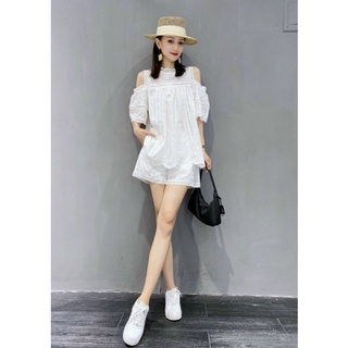 SET Ren Trắng Rớt Vai đi biển