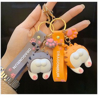 Móc khóa Mèo cute, móc khóa Meow Macaron