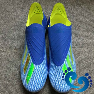 Giày đá bóng X18  plus xanh lam tự nhiên (combo giày+túi)