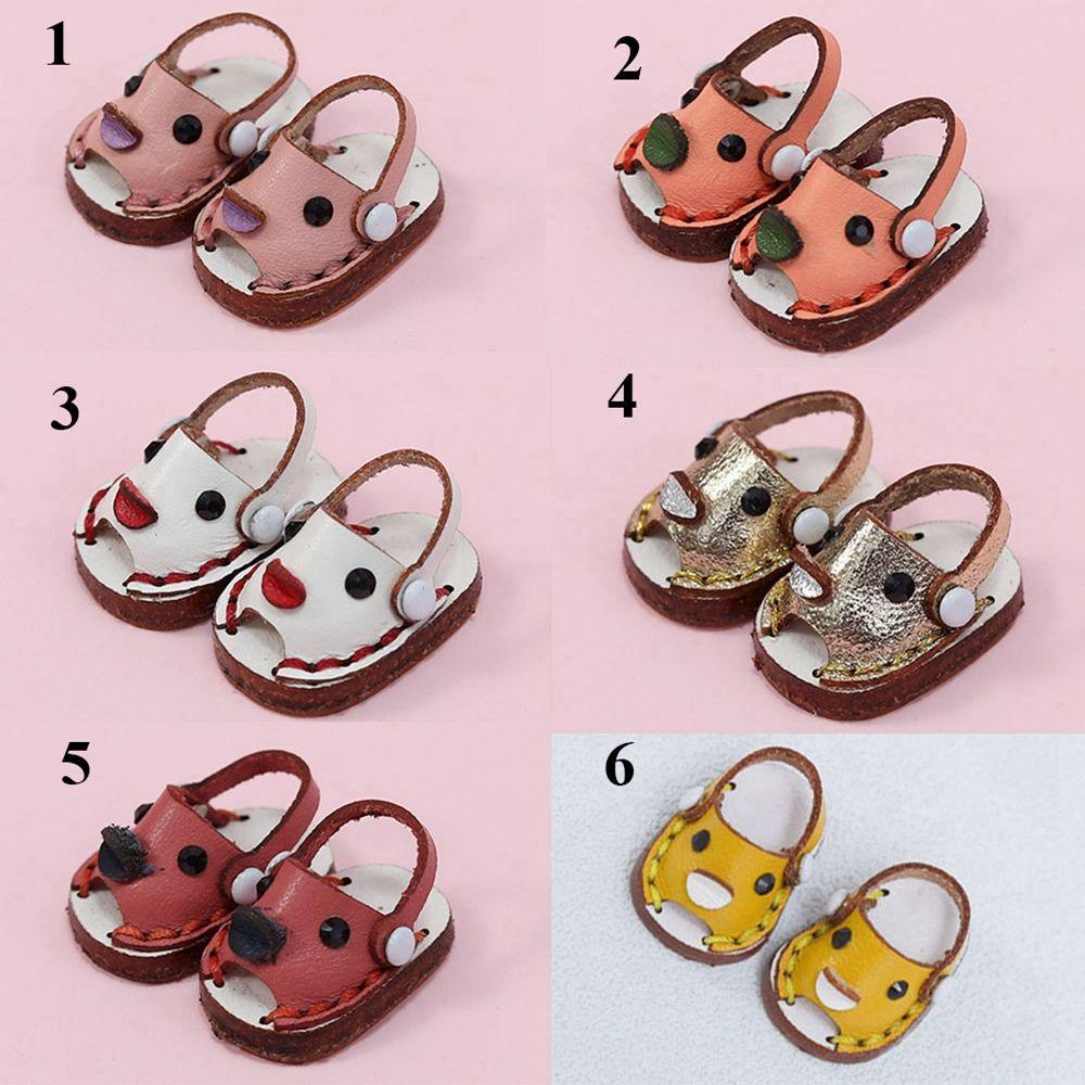 Giày Búp Bê Da Bò Dễ Thương Tỉ Lệ 1 / 12BJD 1 / 11 OB11