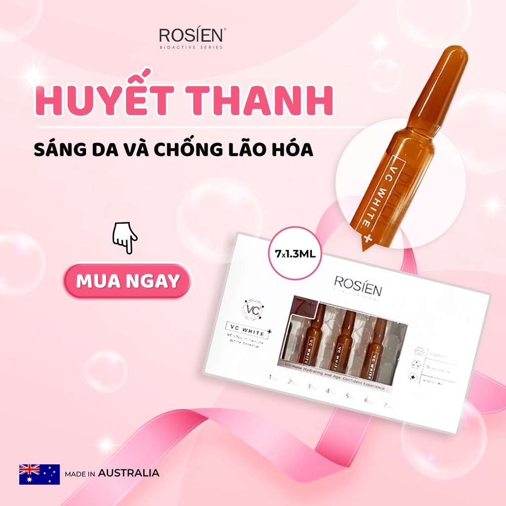 Serum trắng sáng da & chống lão hóa da - Rosien VC+ Nicotinamide White Essence