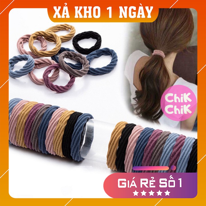 [Giá Sập Sàn] Chun buộc tóc - hình sóng chất đẹp