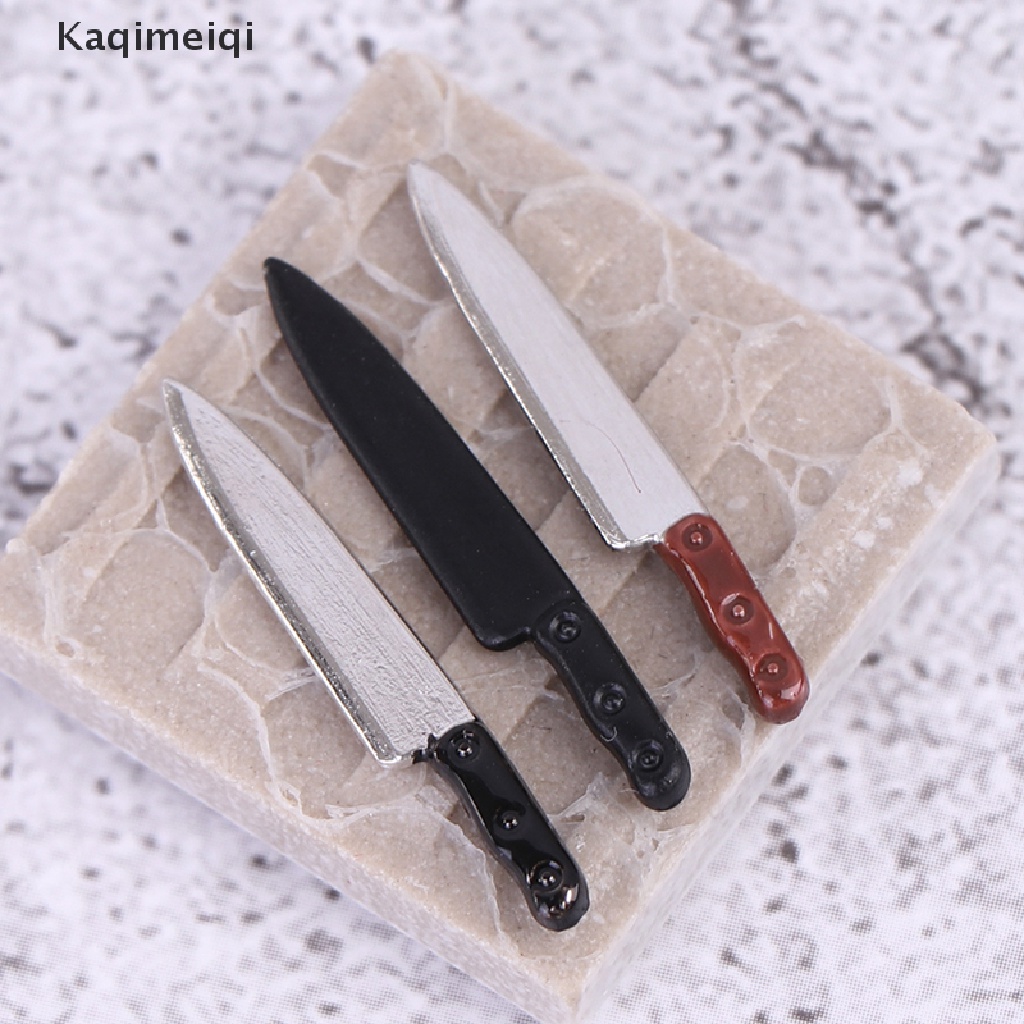 Mô hình dao kim loại mini tỉ lệ 1:12 trang trí nhà búp bê