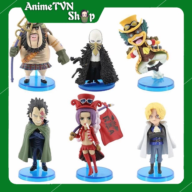 (Có lẻ) Set Combo 6 Mô hình Anime/Manga One Piece (Đảo hải tặc) Mẫu 5 Quân Cách Mạng