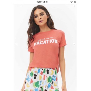 Áo thun cam đào form basic in Vocation vnxk