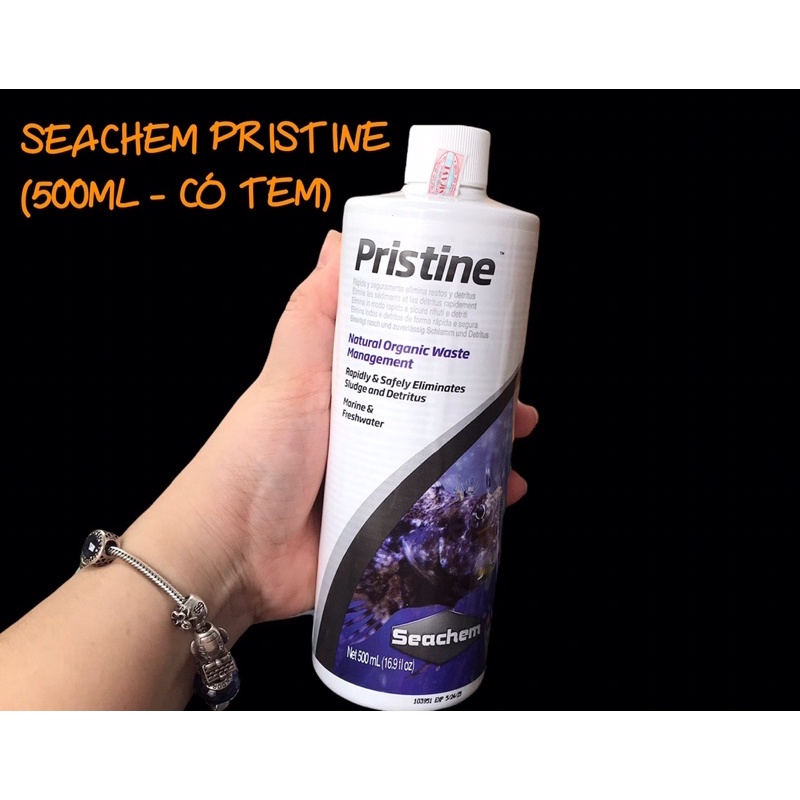 [500ML] SEACHEM PRISTINE | Vi Sinh Phân Huỷ Tự Nhiên Giúp Xử Lý Chất Cặn Hữu Cơ Hồ Cá Tép, Thuỷ Sinh