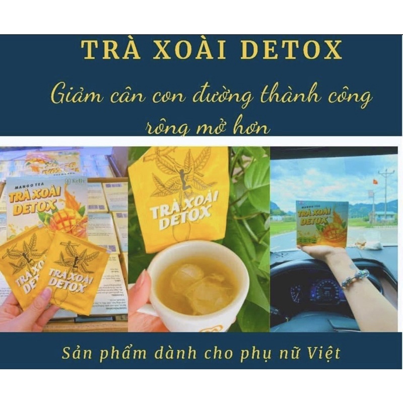 Trà Xoài giảm cân Kelly detox dietvip chính hãng