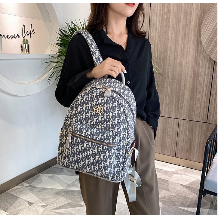 Balo da nam nữ lv đi học đẹp IRRY cặp đi học nam nữ thời trang dễ thương phong cách đeo vai unisex