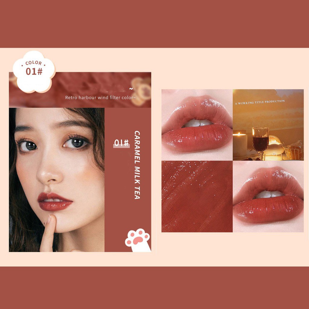 [Hàng mới về] Son môi dưỡng ẩm thiết kế vỏ son hình chân mèo 6 màu tươi sáng tuỳ chọn SHELOVES | BigBuy360 - bigbuy360.vn