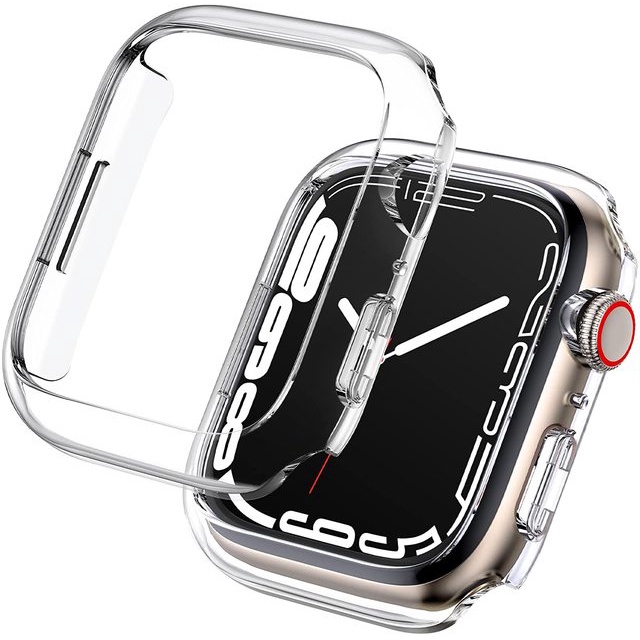Ốp Bảo Vệ Bằng TPU Trong Suốt Dành Cho Apple Watch 7 6 SE 5 4 3 2 1 45MM 41MM 40MM 44MM 38MM 42MM